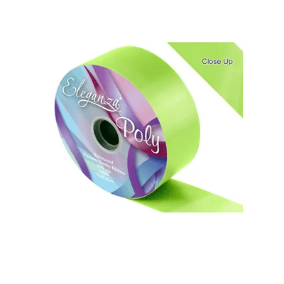 Lime Green Poly Ribbon 50mm x  91m (Eleganza) 1pc