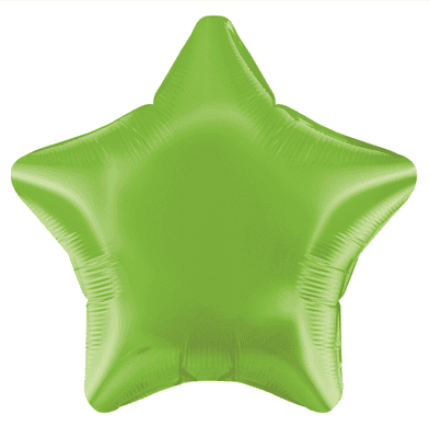 Lime Green Star Foil Balloon (19