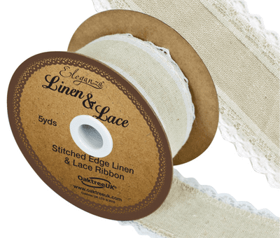 Linen & Lace No.355 White 38mm x 5yds (Eleganza) 1pc