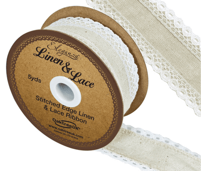 Linen & Lace No.356 White 50mm x 5yds (Eleganza) 1pc