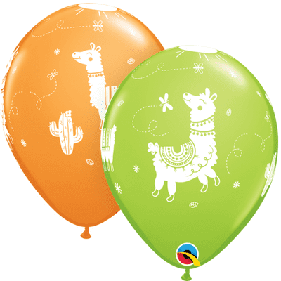 Llamas Balloons - 11 Inch Balloons 6pcs
