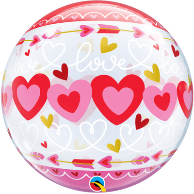Love Connected Hearts Bubble Balloon (22