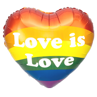 Love Is Love Rainbow Foil Balloon 1pc (PartyDeco 18