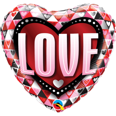 Love Triangles Foil Balloon (18
