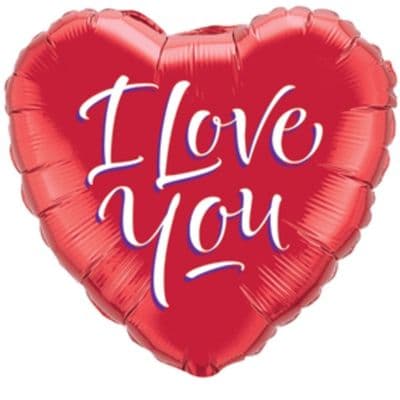Love You Script Foil Balloon (18
