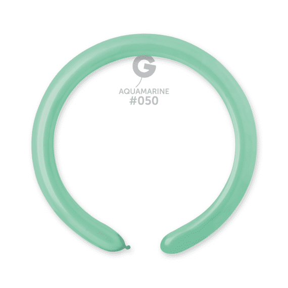 Macaron Aquamarine 2 inch Modelling Balloons - 2