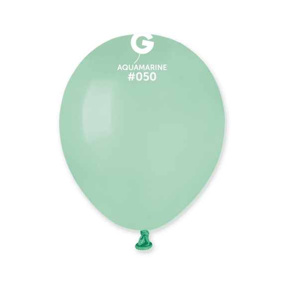 Macaron Aquamarine 5 inch Balloons - 5