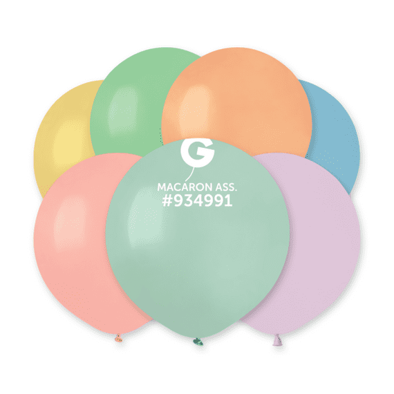 Macaron Assorted 19 inch Balloons - 19