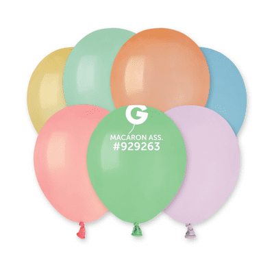 Macaron Assorted 5 inch Balloons - Gemar 5