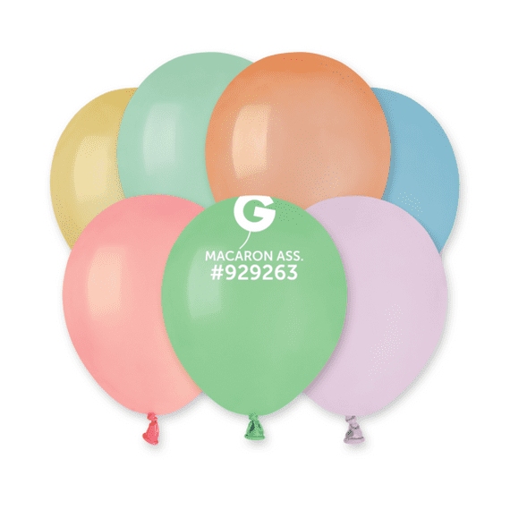Macaron Assorted 5 inch Balloons - 5