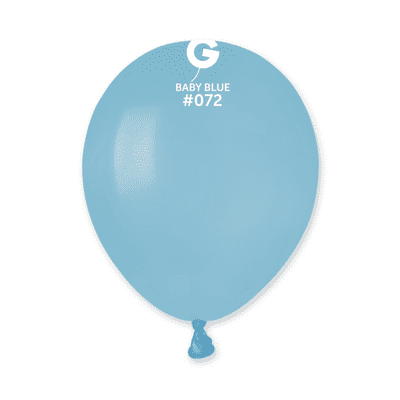 Macaron Baby Blue 5 inch Balloons - Gemar 5