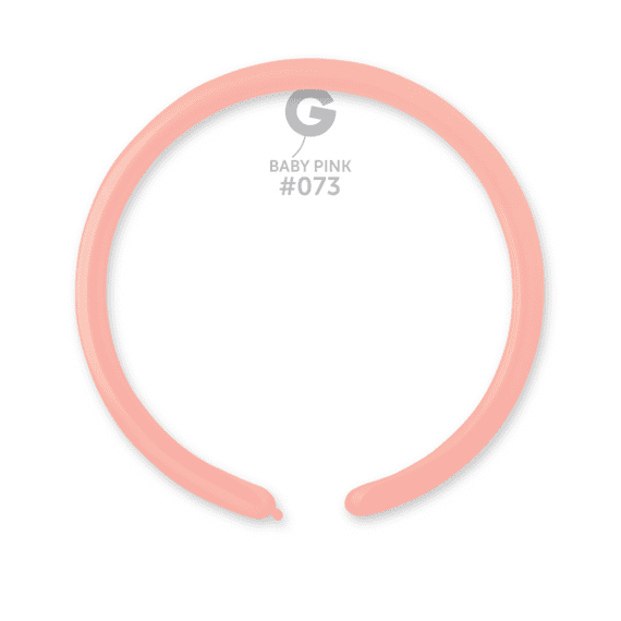 Macaron Baby Pink 1 inch Modelling Balloons - 1