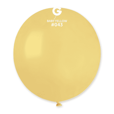 Macaron Baby Yellow 19 inch Balloons - Gemar 19