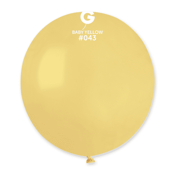 Macaron Baby Yellow 19 inch Balloons - 19