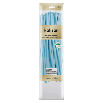 Macaron Blue 360Q (Nozzle Up) - Kalisan Modelling Balloons 50pcs