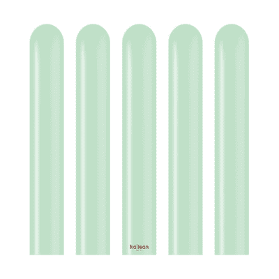 Macaron Green 260Q Balloons - Kalisan Modelling Balloons 100pcs