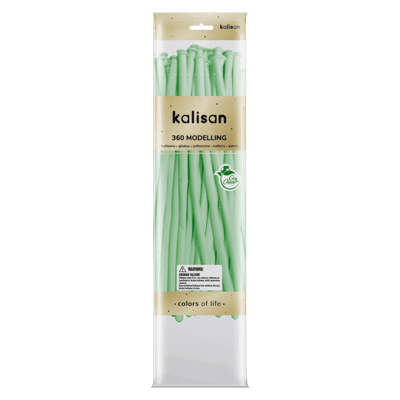 Macaron Green 360Q (Nozzle Up) - Kalisan Modelling Balloons 50pcs