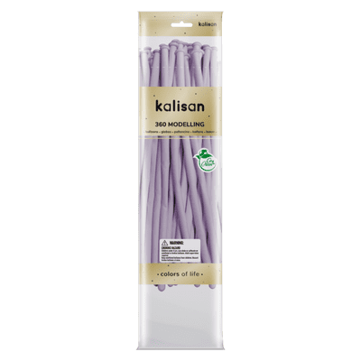Macaron Lilac 360Q (Nozzle Up) - Kalisan Modelling Balloons 50pcs