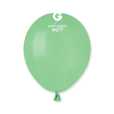 Macaron Mint Green 5 inch Balloons - Gemar 5