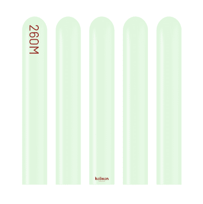 Macaron Pale Green 260Q Balloons - Kalisan Modelling Balloons 100pcs