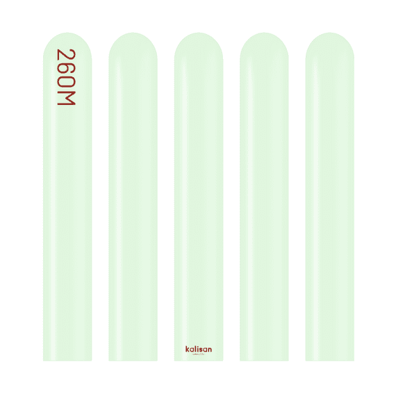 Macaron Pale Green 260Q Balloons Wholesale Kalisan 260Q Modelling Balloons