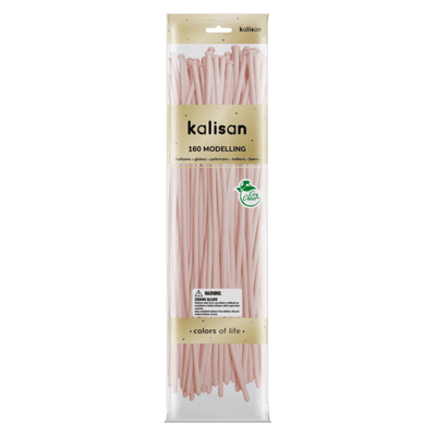 Macaron Pale Pink 160Q (Nozzle Up) - Kalisan Modelling Balloons 50pcs