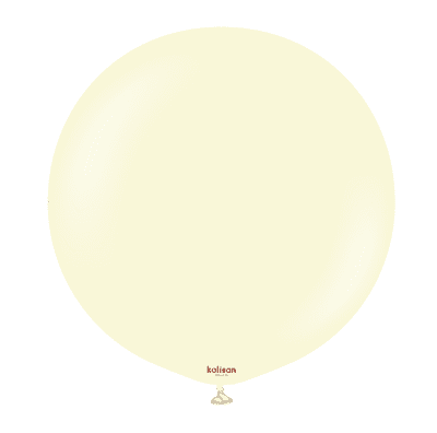 Macaron Pale Yellow 24 inch Balloons - Kalisan 24