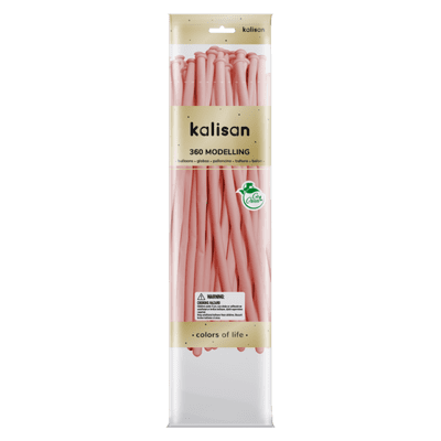 Macaron Pink 360Q (Nozzle Up) - Kalisan Modelling Balloons 50pcs