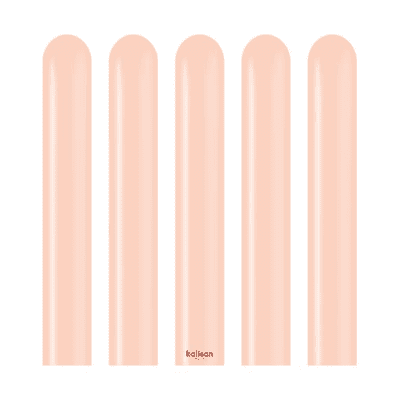 Macaron Salmon 260Q Balloons - Kalisan Modelling Balloons 100pcs