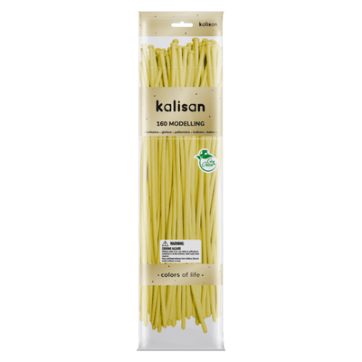 Macaron Yellow 160Q (Nozzle Up) - Kalisan Modelling Balloons 50pcs