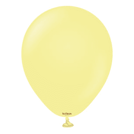 Macaron Yellow 5 inch Balloons - 5