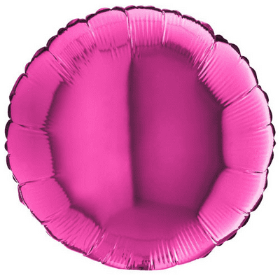 Magenta Round Foil Balloon (18
