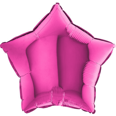 Magenta Star Foil Balloon (18