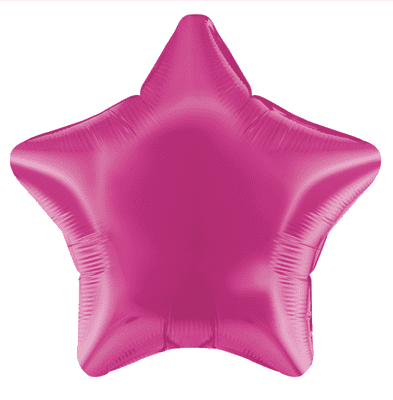 Magenta Star Foil Balloon (19
