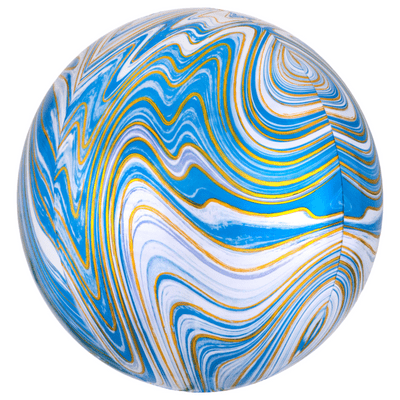 Marblez Balloon - Blue Marblez Orbz (15