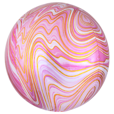 Marblez Balloon - Pink Marblez Orbz (15