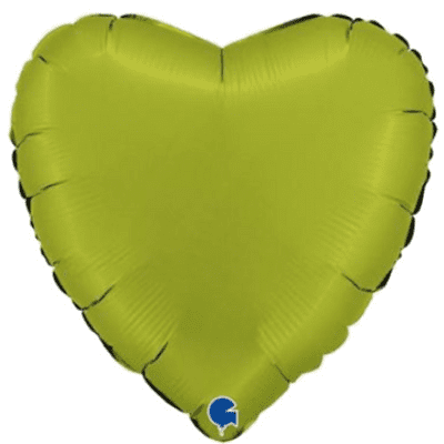 Matcha Satin Heart Foil Balloon (18