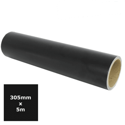 Matt Vinyl - Black 10m roll - Ritrama 305mm