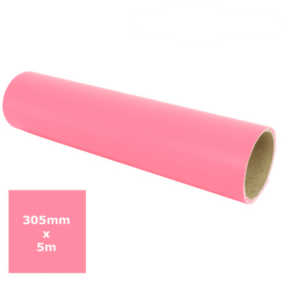 Matt Vinyl - Bubblegum 5m roll - DeTape 305mm
