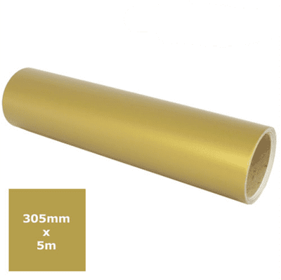 Matt Vinyl - Gold 5m roll - Ritrama 305mm