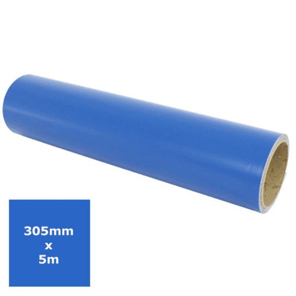Matt Vinyl - Mid Blue 5m roll - Ritrama 305mm