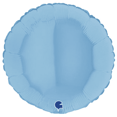 Matte Blue Round Foil Balloon (18