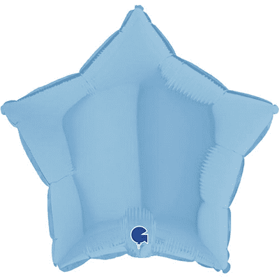 Matte Blue Star Foil Balloon (18