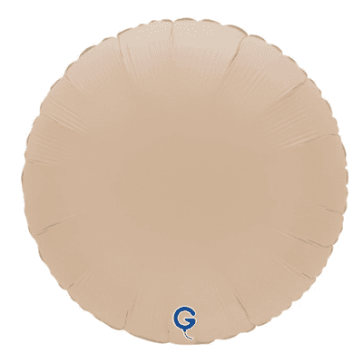 Matte Cappuccino Round Foil Balloon (18
