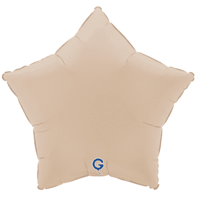 Matte Cappuccino Star Foil Balloon (18
