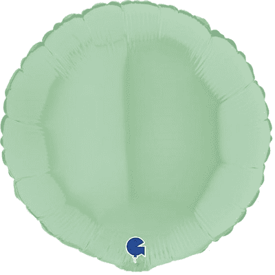 Matte Green Round Foil Balloon (18