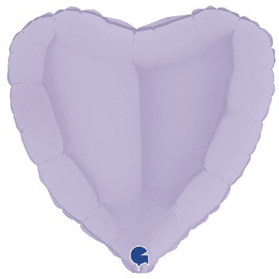 Matte Lilac Heart Foil Balloon (18