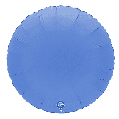 Matte Lotus Blue Round Foil Balloon (18