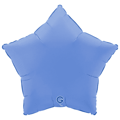 Matte Lotus Blue Star Foil Balloon (18