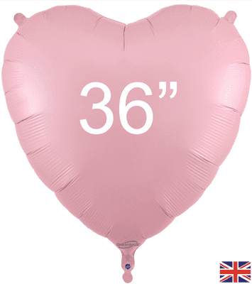 Matte Pink Heart Foil Balloon (36